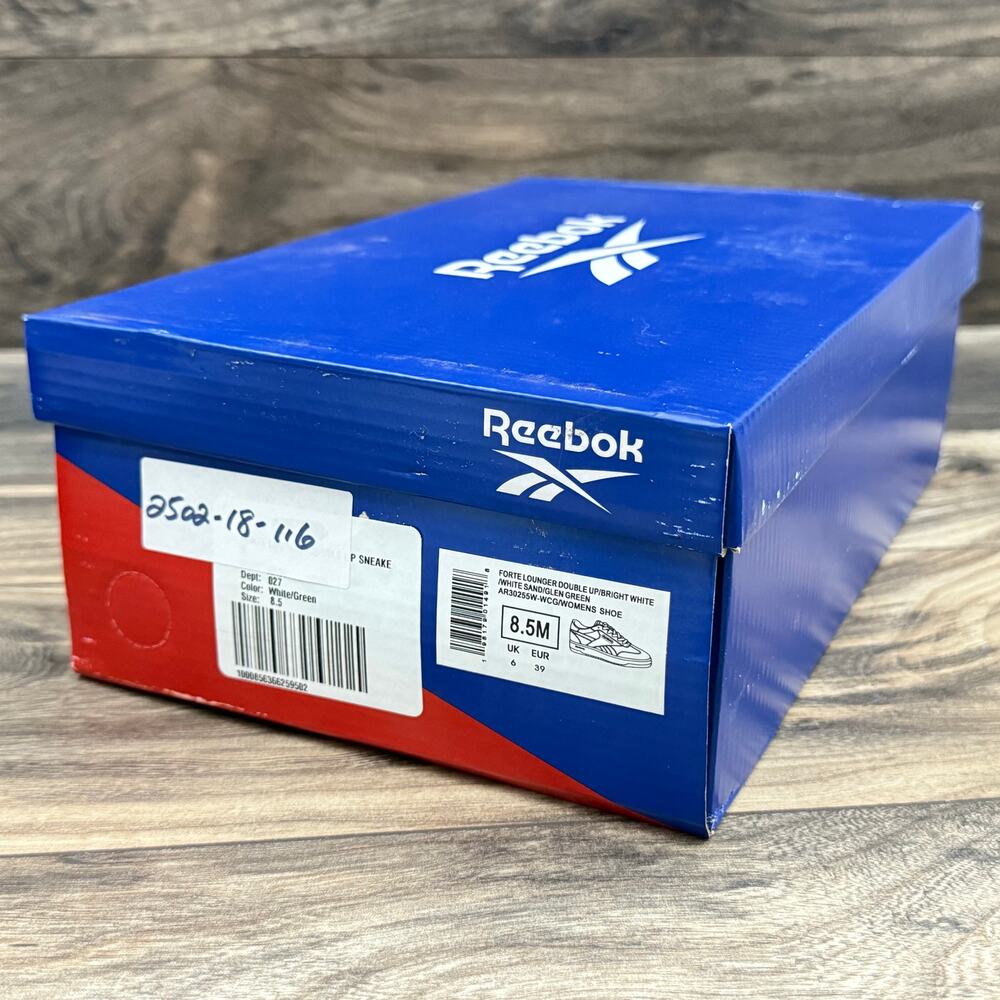 ❌SOLD❌NIB Reebok Forte Lounger Double Up Leather Sneaker 8.5M 39 - Picture 10 of 10